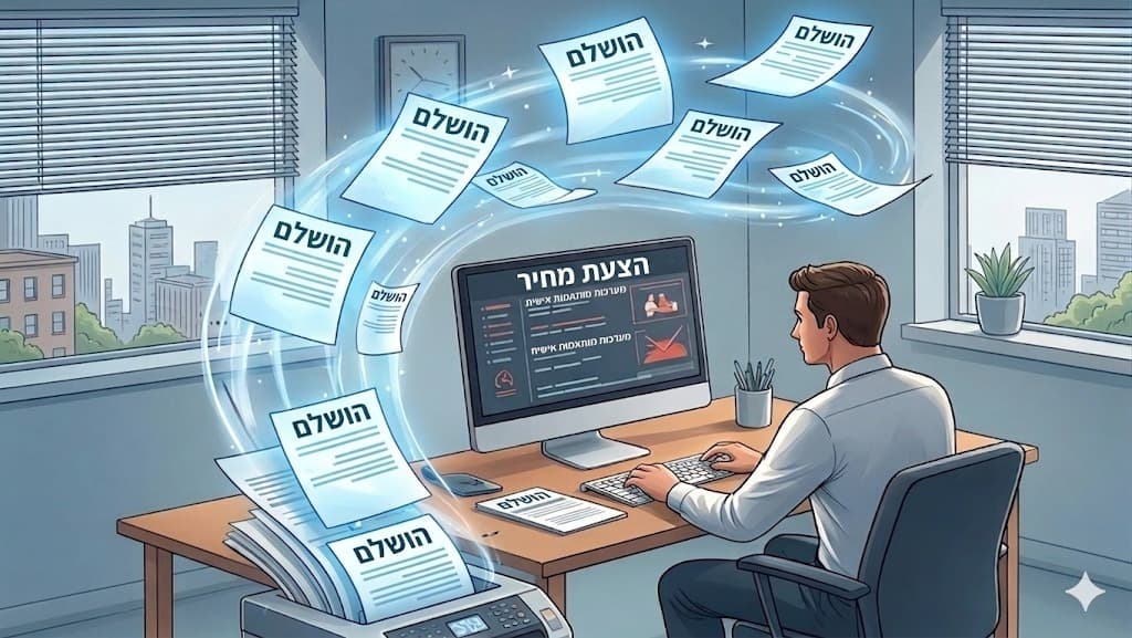 מהירות שיא: הצעות מחיר אוטומטיות ומעוצבות תוך שניות